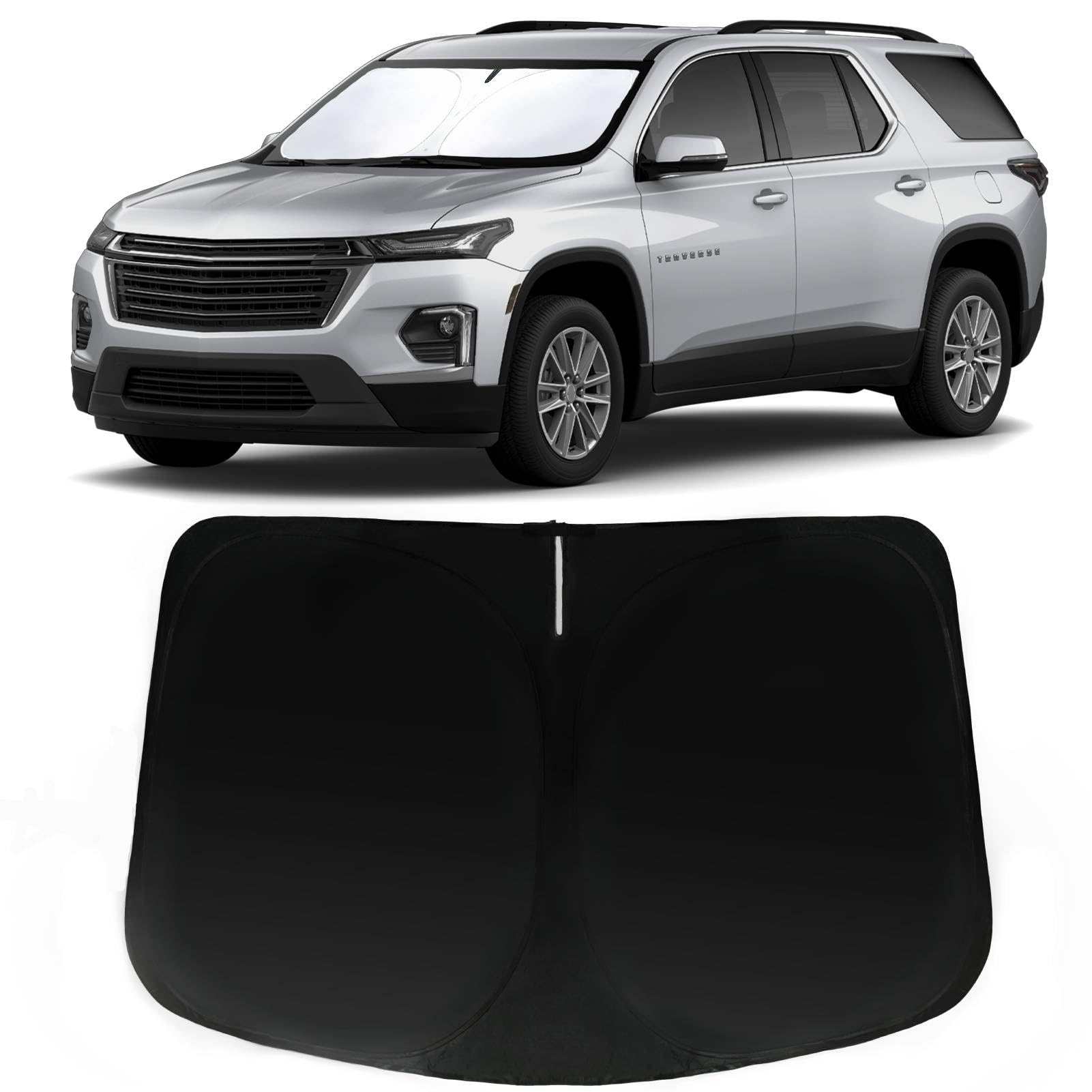 Pára-brisa Sun Shade Paimoho Para Chevrolet Traverse 2018-2023