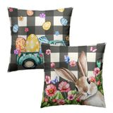 Capa De Travesseiro Imiss Easter Rabbit Easter Rabbit, 50x50cm, Conjunto De 2