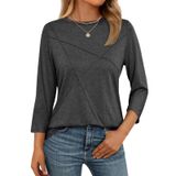 Blusas Ticticmiss De Manga 3/4 Para Mulheres, Caimento Solto No Verão