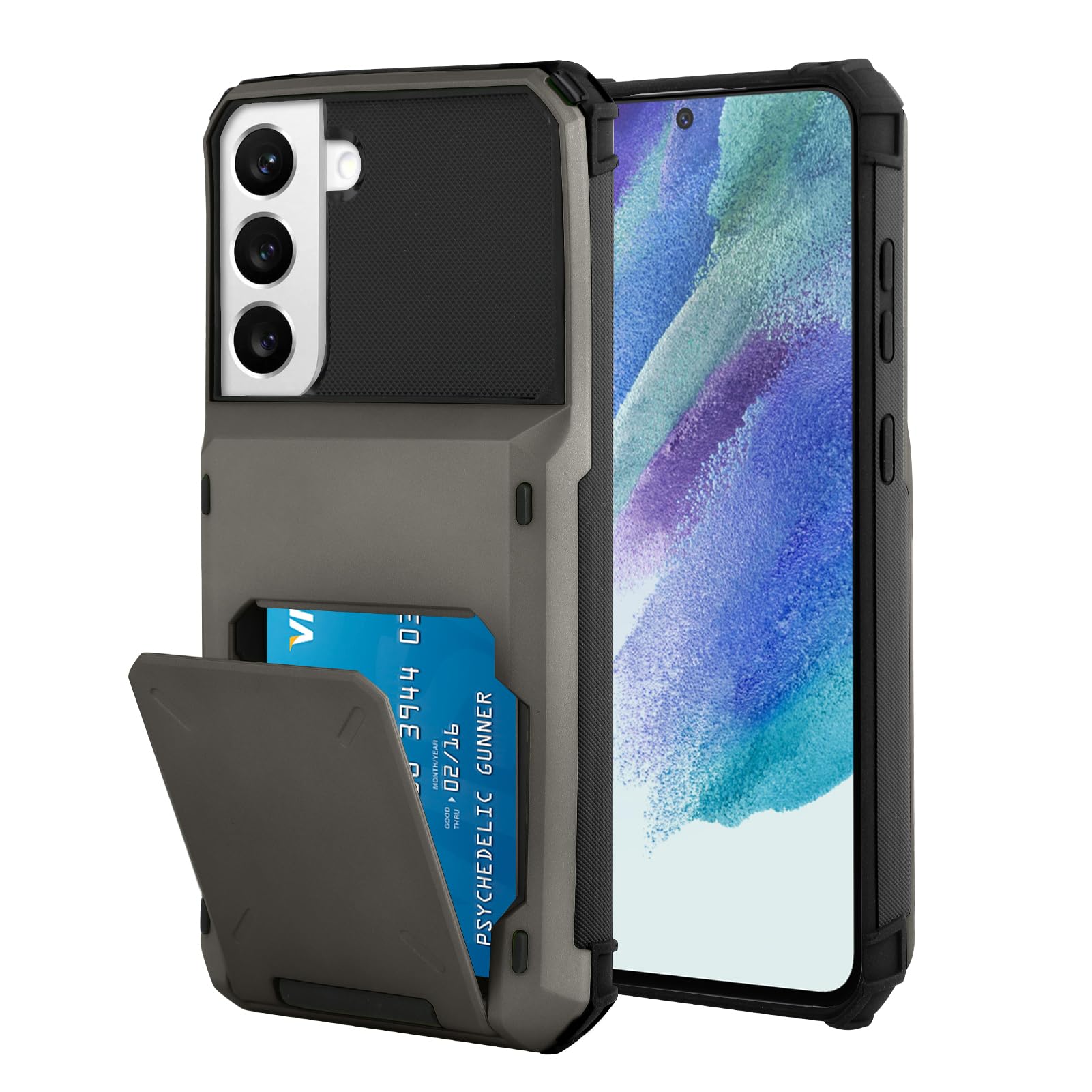 Capa De Telefone Marphe Wallet Com Suporte De Cartão Para Samsung S21 Fe
