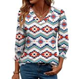 Blusa Feminina Rapbin, Casual De Verão, Manga 3/4, Com Decote Em V