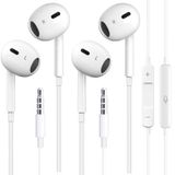 Fones De Ouvido Com Fio Vzzboo Para Iphone Fones De Ouvido Com Microfone De 3,5 Mm