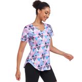 Camisa De Treino Alovien, Manga Curta, Folgada, Feminina, 3gg, Rosa