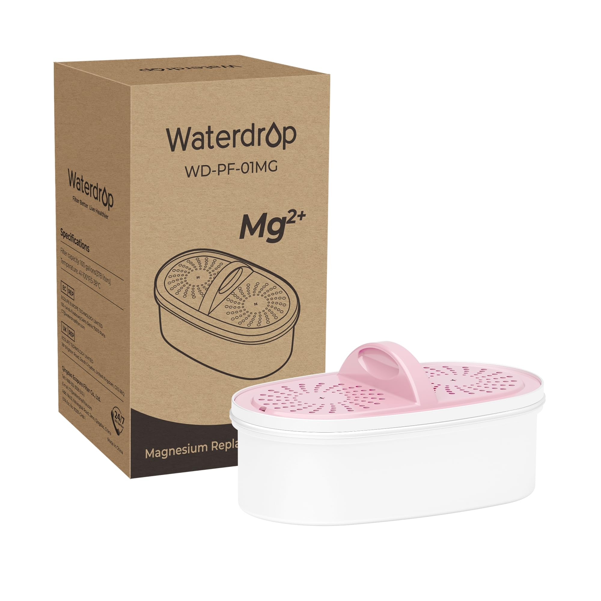Filtros De Reposição Waterdrop Magnesium Para Jarro, Pacote Com 1 Pacote