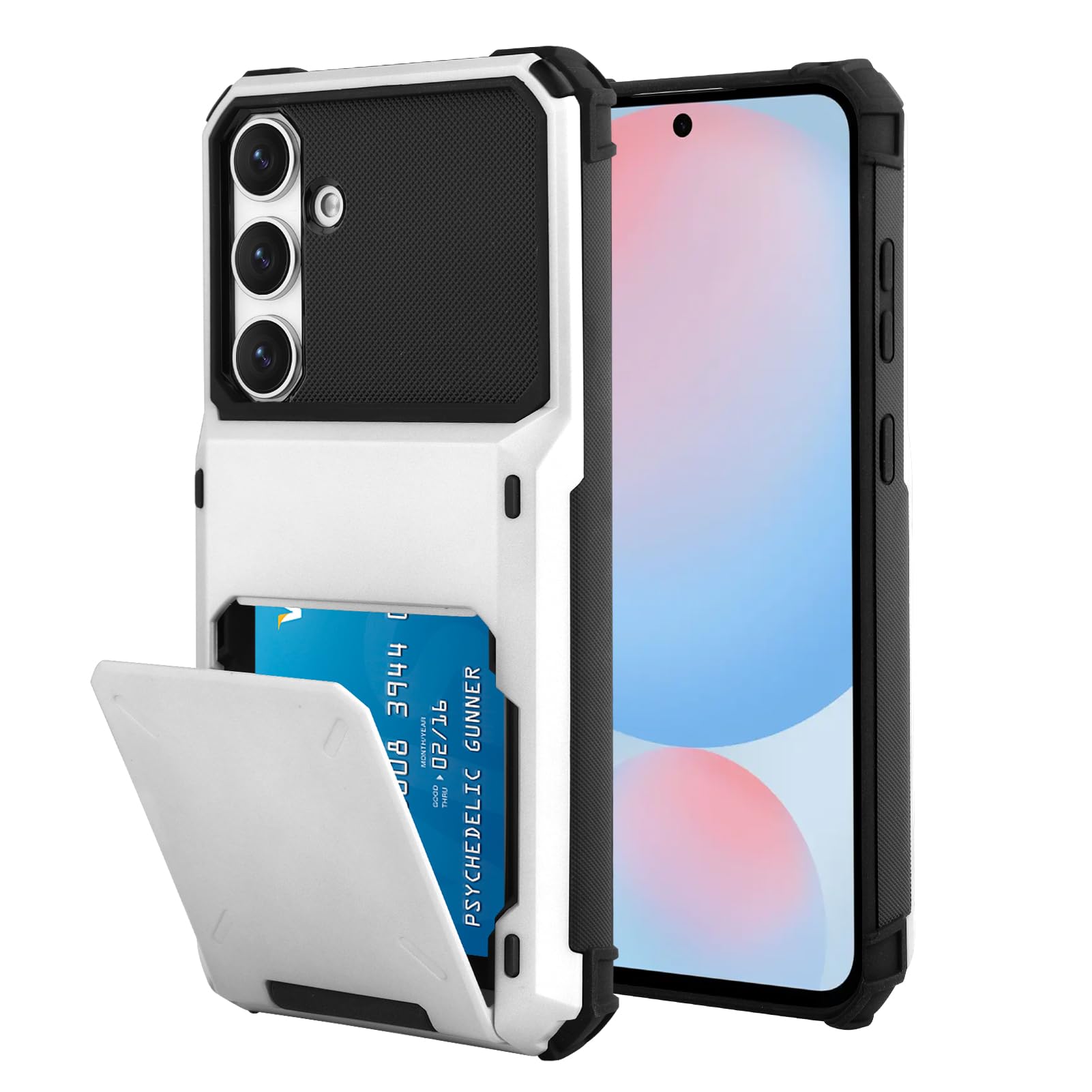 Capa De Telefone Marphe Wallet Com Suporte De Cartão Para Samsung S24 Fe