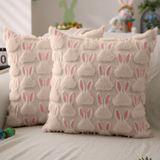 Capas De Almofada Dfxsz Easter 40x40cm Conjunto De 2 Orelhas Rosa Bege