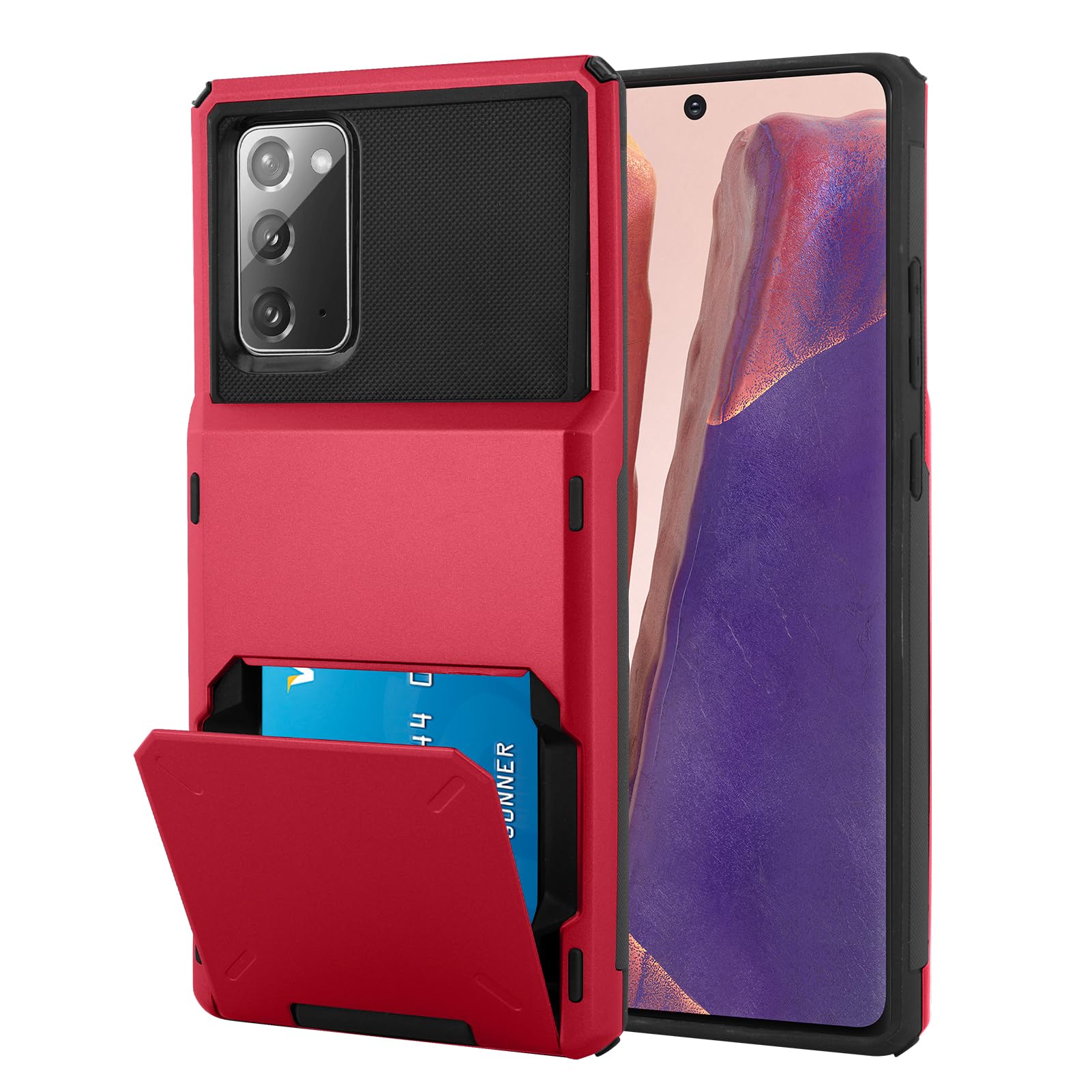 Capa De Telefone Marphe Wallet Com Suporte De Cartão Para Samsung Note 20