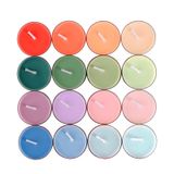 Velas Tealight Winice, Cera De Soja Perfumada De 16 Cores Com Óleos Essenciais
