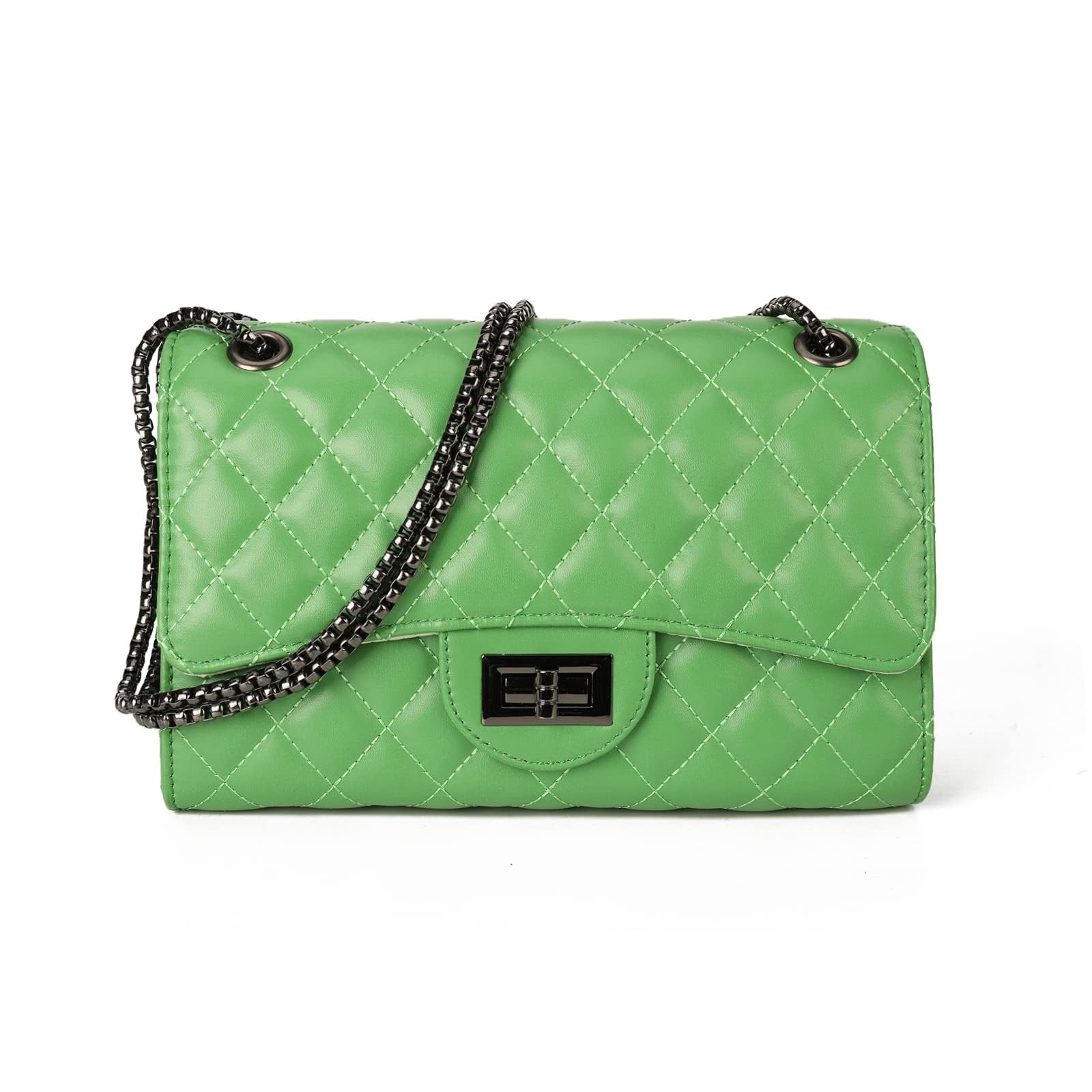 Bolsa Tiracolo Gladdon Acolchoada Verde Claro Para Mulheres