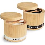 Caixa De Sal Thougrlyh Spice Cellar Com Tampa Giratória E Colher De 240 Ml