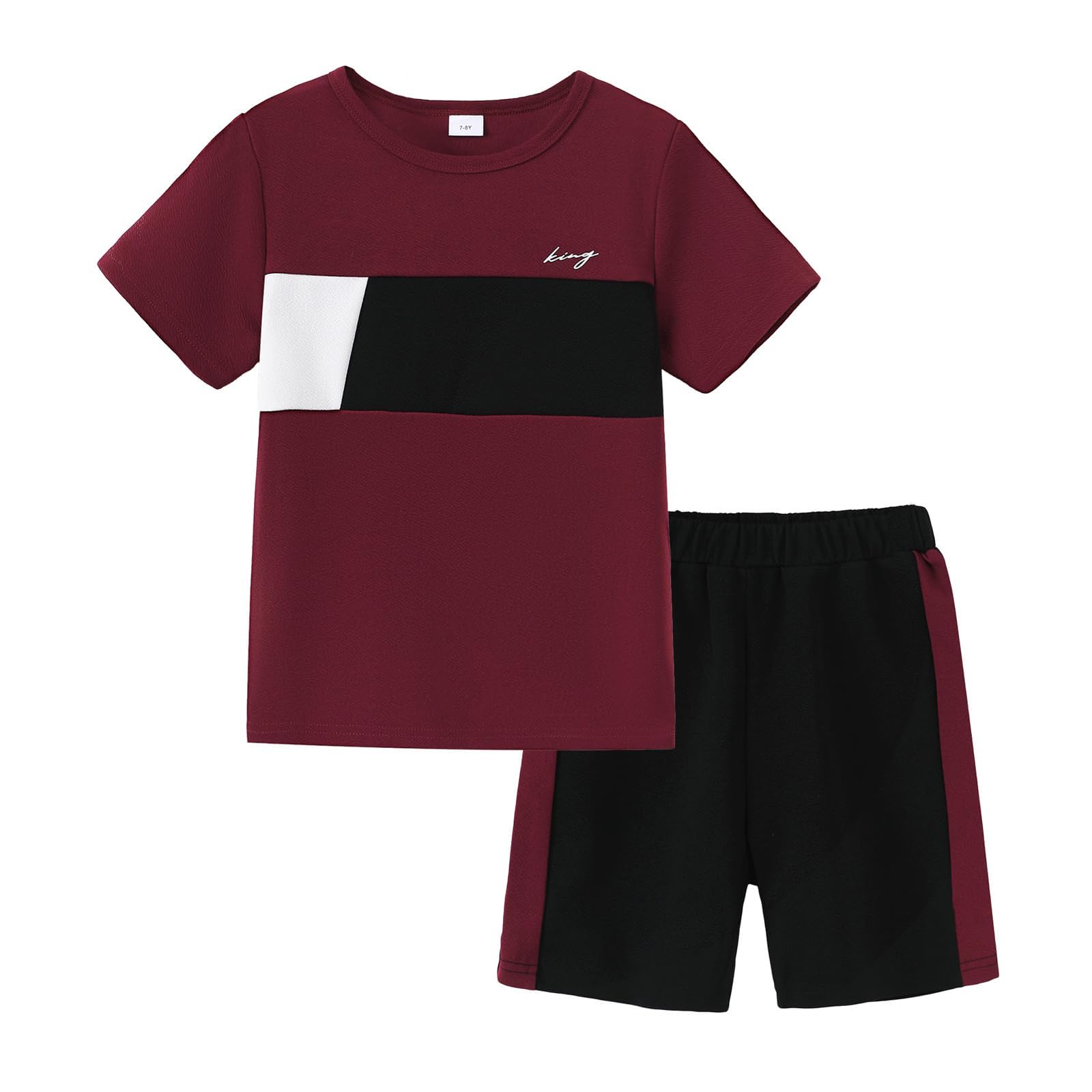 Conjunto De Roupas Kimi Bear Para Meninos, Tamanho 13-14, Camiseta E Shorts De Verão