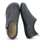 Chinelos Qfh Cozy House Wide Diabetic Shoes, Cinza Escuro, 12 W/10 M