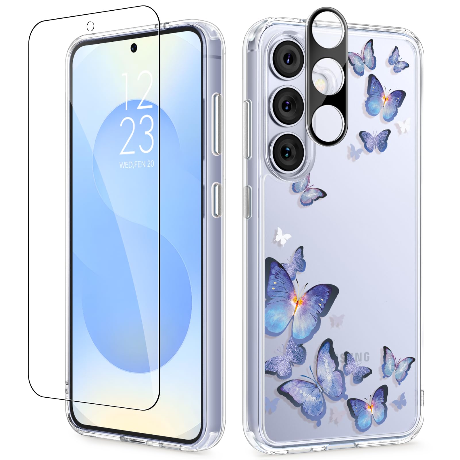 Capa De Telefone Gviewin Para Samsung Galaxy S25 Plus Com Protetor