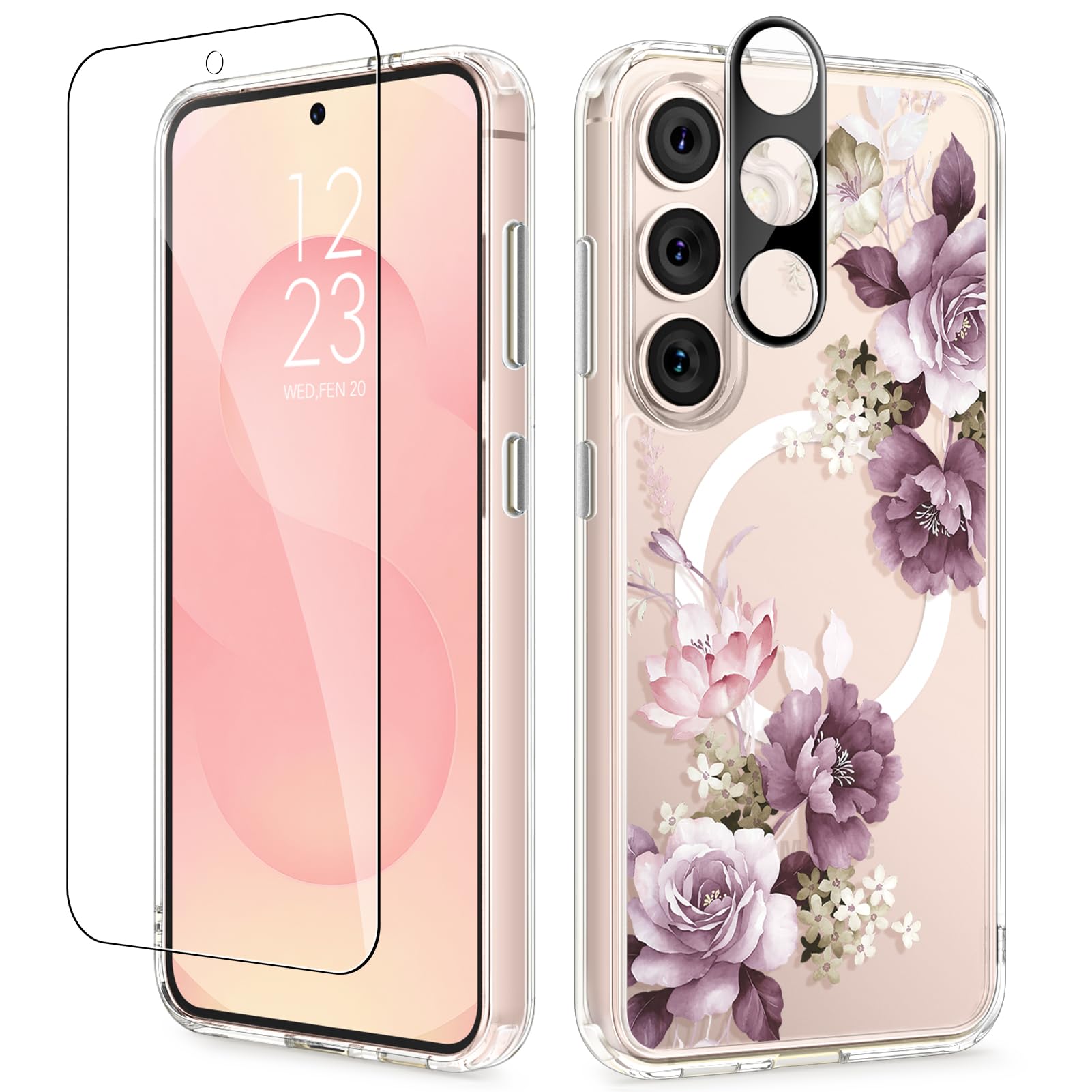 Capa De Telefone Gviewin Para Samsung Galaxy S25 Plus Com Magsafe