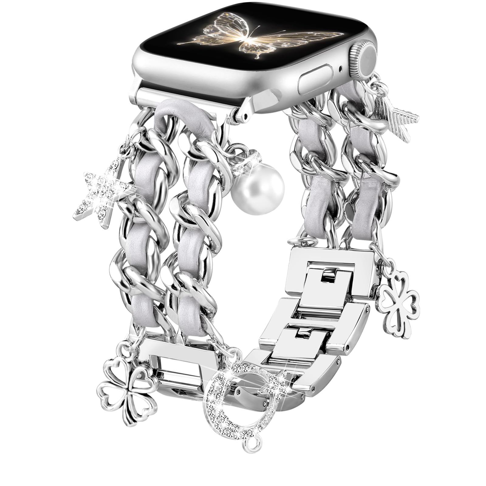 Pulseira De Relógio Daqin Stylish Metal Compatível Com Apple 40/38/41/42 Mm