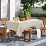 Toalha De Mesa Ao Ar Livre Lushvida Toalha De Mesa De Pátio 152x259cm Bege