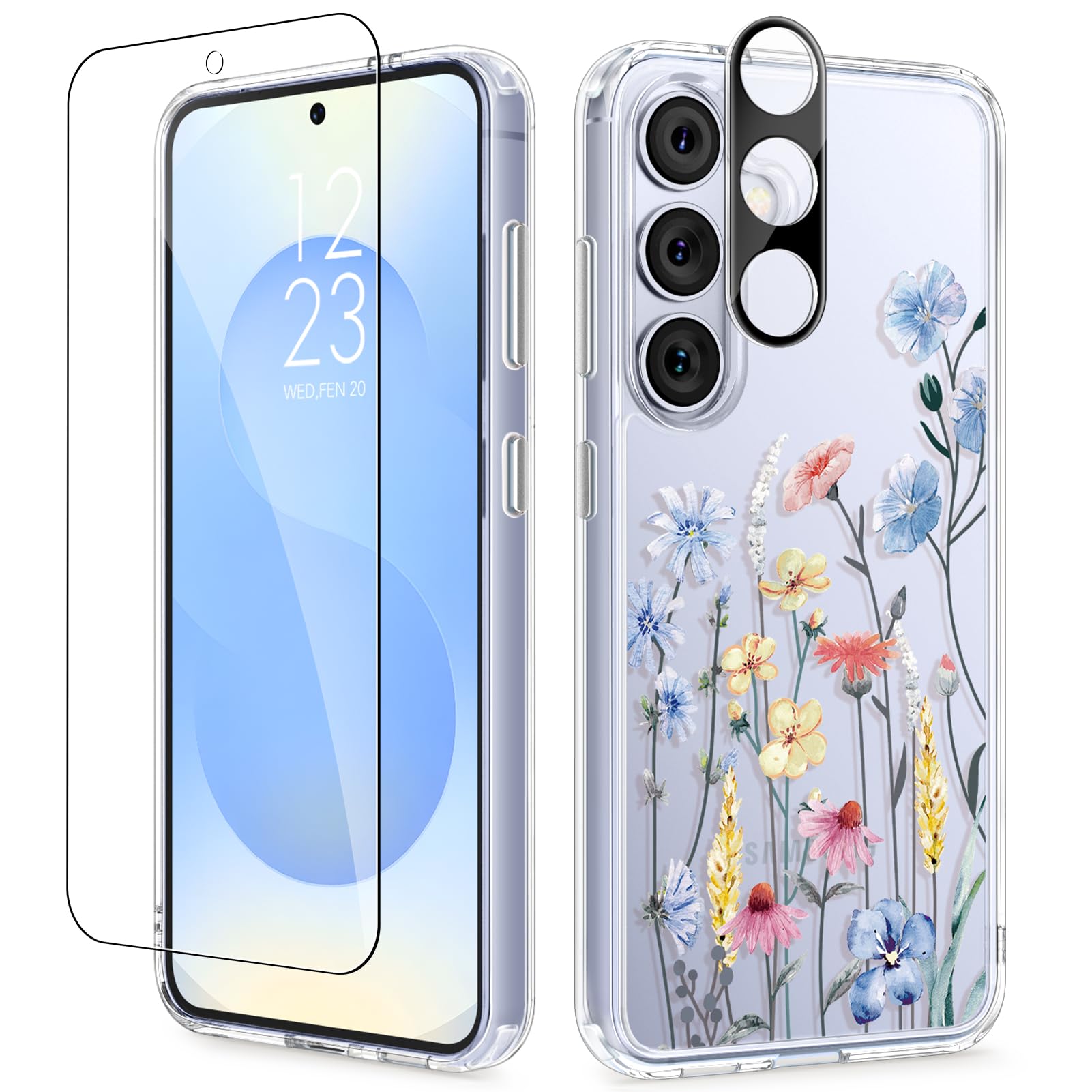 Capa De Telefone Gviewin Para Samsung Galaxy S25 Plus Com Protetor