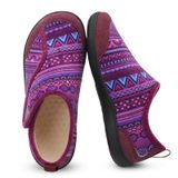 Chinelos Qfh Toasty Diabetic Wide Para Mulheres 10/homens Com 8 Solas De Borracha