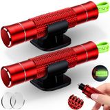 Martelo De Segurança Smosun Safe Hammer Glass Breaker 2 Peças Vermelho