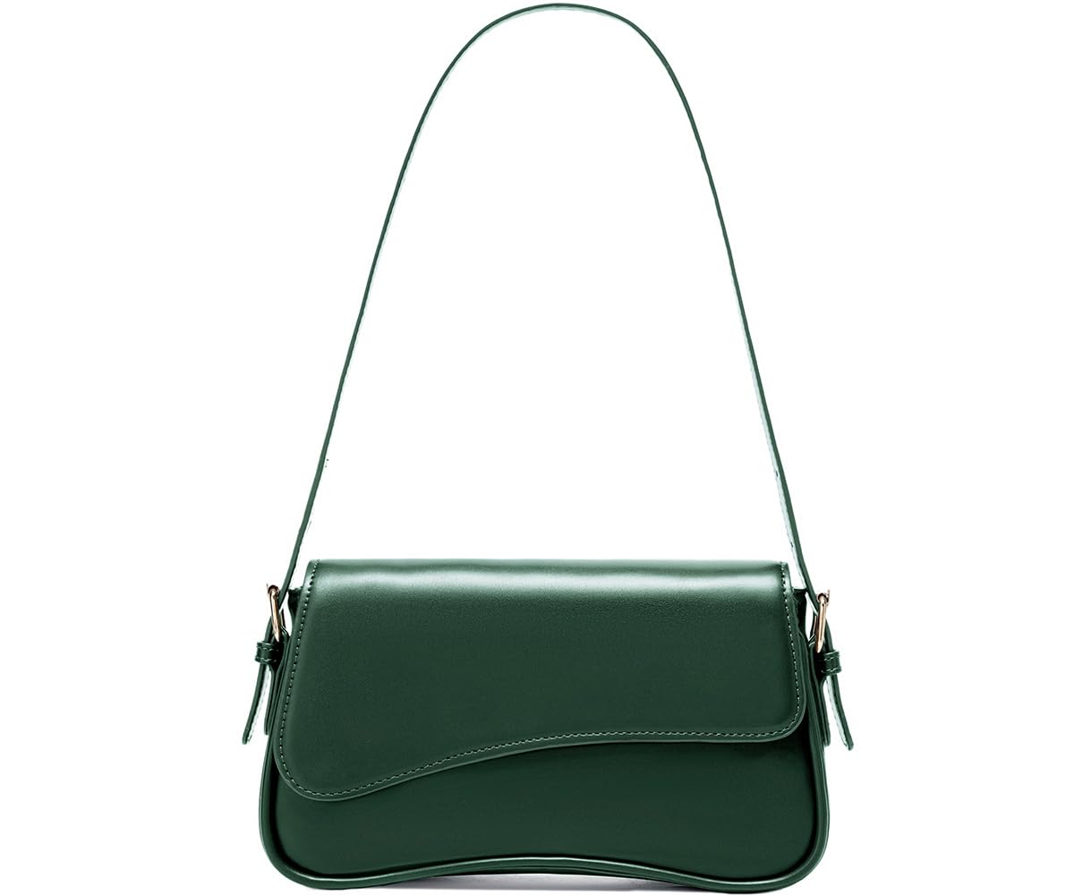 Bolsa De Ombro Syxlcygj Underarm Para Mulheres Em Couro Vegano Verde