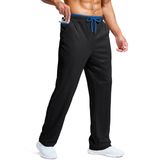 Calça De Moletom Masculina Pudolla De Secagem Rápida Com Bolsos Preta Azul Xxl