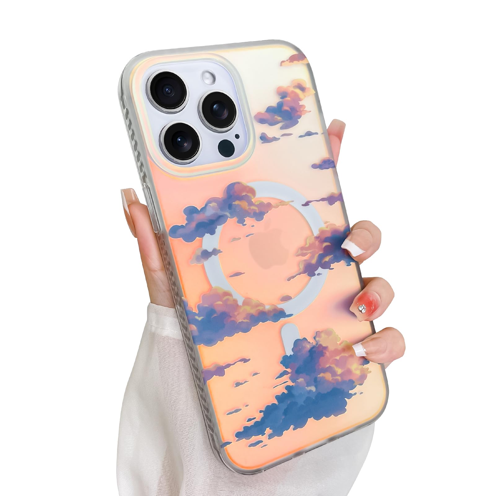 Capa De Telefone Heaofei Cute Para Iphone 14 Pro Cloud Pattern