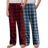 Calça De Pijama Arshiner Boys, Roupa De Dormir Macia Xadrez De 8 A 9 Anos, Pacote Com 2
