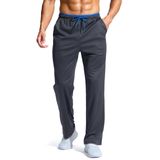 Calça De Moletom Pudolla Para Homens, Correndo, Casual, Folgada, Azul L