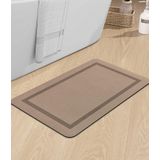 Tapete De Banheiro Chakme Ultra Thin Magic Mat Non Slip Beige