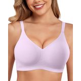 Sutiã Feminino Luxmay, Confortável, Sem Fio, Com Cobertura Total, Roxo, S