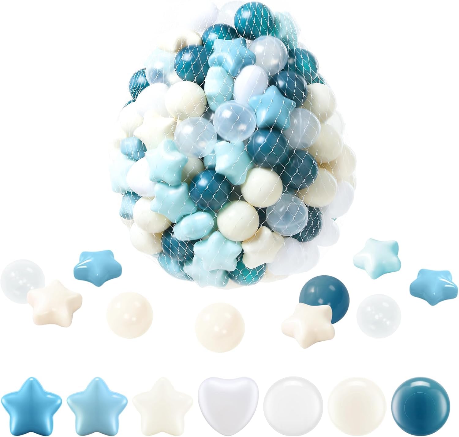 Ball Pit Balls Fhrilek Star Para Crianças 100 Unidades Com Bolsa De Armazenamento