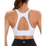Sutiã Esportivo Running Girl High Support Branco Para Mulheres