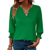 Camisa Feminina Lomon St Patricks Day, Manga 3/4, Verde, Tamanho M