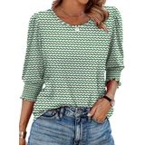 Camisa Feminina Clothing Xieerduo St Patricks Day Verde 3gg