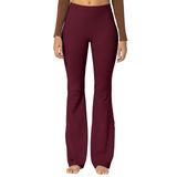 Leggings Sunzel Sunzfly Flare Para Mulheres E Calças De Ioga Black Cherry
