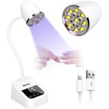 Lâmpada De Unhas Uv Mnhty 27w Recarregável Para Esmalte De Gel