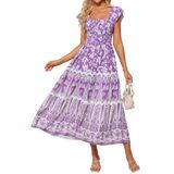 Vestido Feminino Grace Karin, Primavera, Verão, Convidado De Casamento, Floral