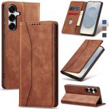 Capa Tipo Carteira Flip Jasonyu Para Samsung Galaxy S25 Plus/s25+ Marrom