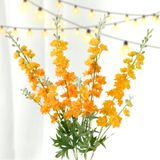 Flor Artificial Zytuyo Delphinium 85 Cm 4 Peças Para Decoração De Vasos