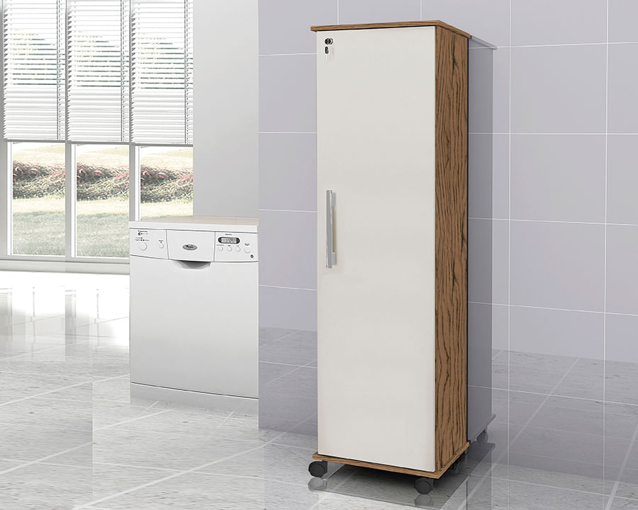 ARMÁRIO MULTIUSO STELLA C/ CHAVE- LAVANDERIA  OFF