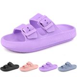Sandálias Lanivic Kids Cloud Slides Double Fivela Roxa 1