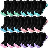 Meias De Tornozelo Bemeol Girls Running Athletic 18 Pares De 10 A 14 Anos