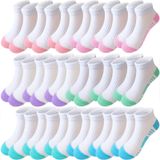 Meias De Tornozelo Bemeol Girls Running Athletic 18 Pares De 5 A 7 Anos