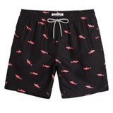 Calções De Banho Magic Black Shark Para Homens Quick Dry De 7 Polegadas