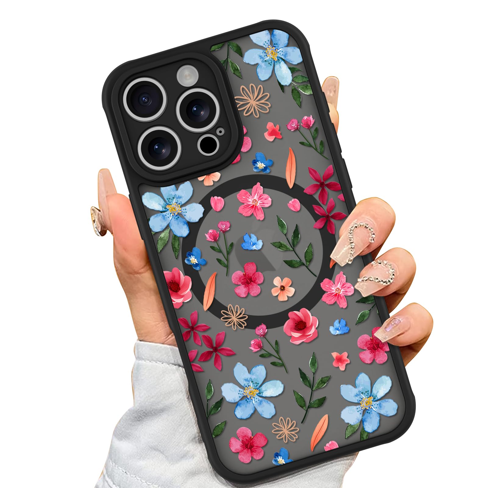Capa De Telefone Aigomara Magnetic Para Iphone 16 Pro Com Magsafe Pink