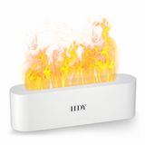 Umidificador De Aromaterapia Hdy Flame 150ml Com Led De 7 Cores