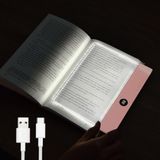 Luz De Livro Led Veeki, Recarregável, Clara, Luz De Leitura, Rosa