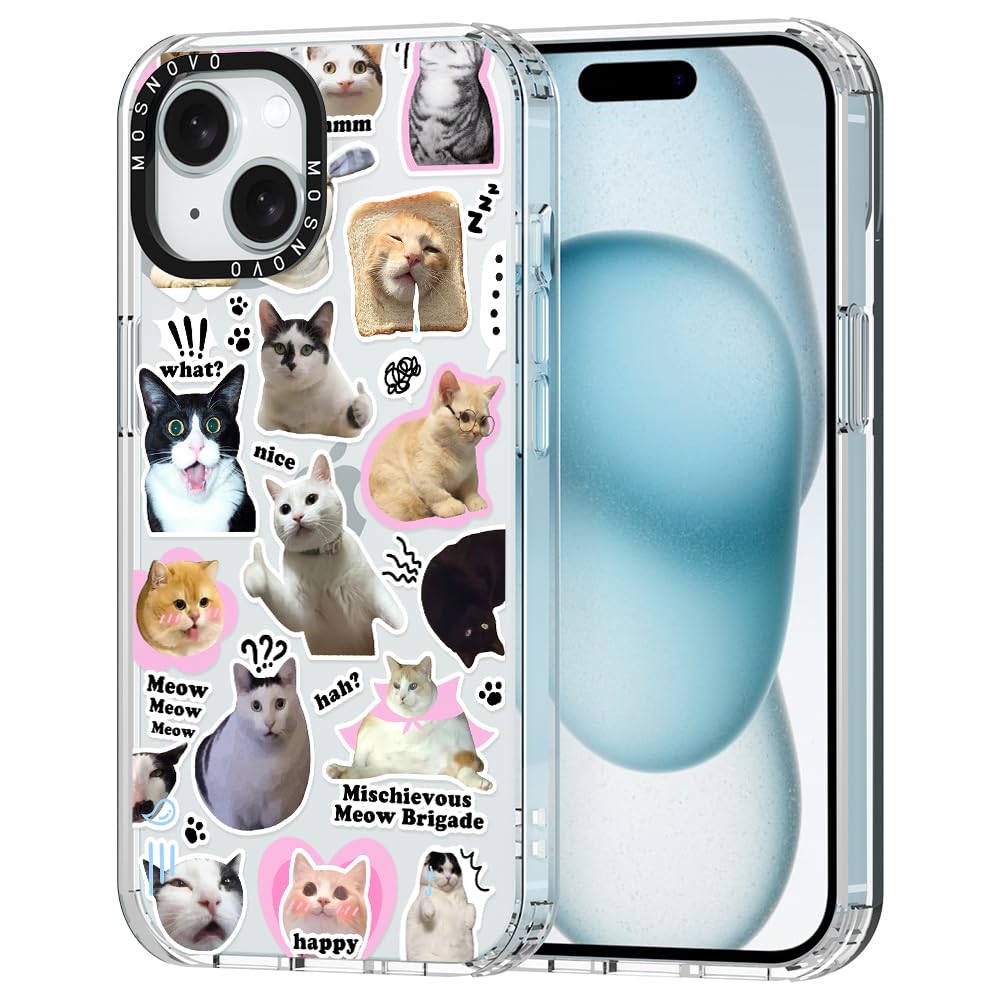 Capa De Telefone Mosnovo Para Iphone 15 Plus Buffertech Clear Tpu