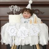 Conjunto De Decorações De Festa De Aniversário Hodihiwi Snowflakes One