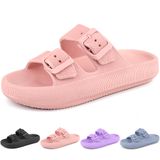 Sandálias Lanivic Kids Cloud Slides Com Fivela Dupla Rosa 13
